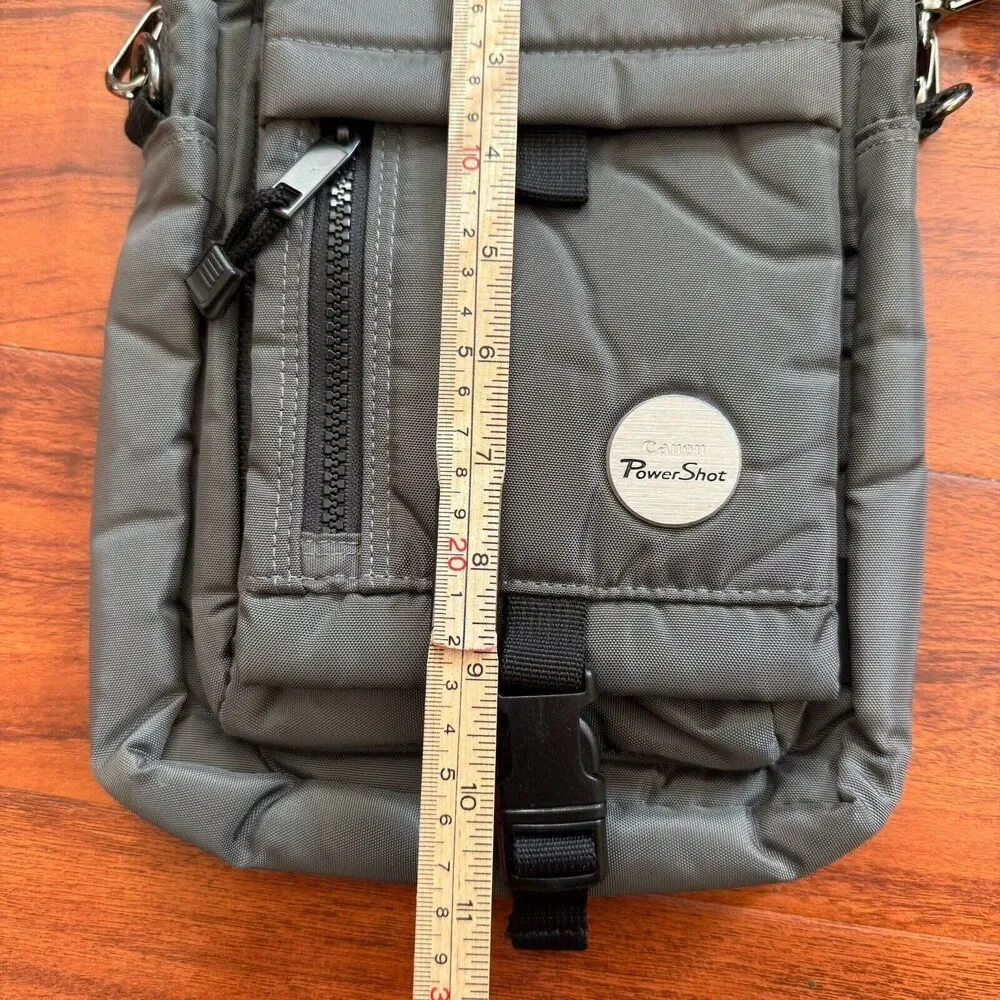 CANON Shoulder Camera Bag Power‎ Shot Dark Gray Medium Case Holster Satchel aa87